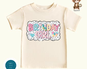 Sprinkles Birthday Girl Pastel Girls Shirt | Ice Cream Theme Girls Birthday Tshirt | Girls Birthday Party Shirt