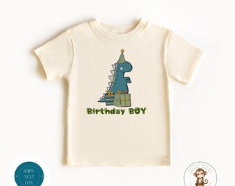 Dinosaur Birthday Kids Shirt | Custom Personalized Dinosaur Birthday Baby Onesie®  |  Birthday Party Shirt
