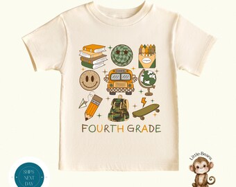 Fourth Grade Camo School Shirt |  Boys First Day of Third Grade | First Day School Photo Shirt | Back to School Shirt