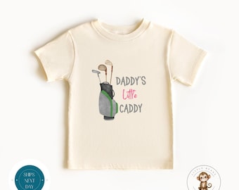Daddy's Little Caddy Kids T-shirt: Funny Golf Tee