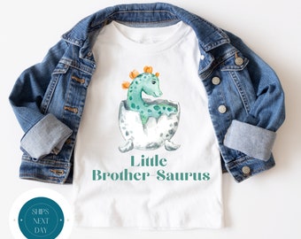 Little Brother Saurus Kids Tshirt | Custom Kids Tshirt | Little Brother Tee | Gift Kids Tshirt