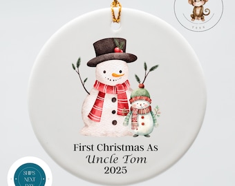 First Christmas As Uncle Ornament: Special Keepsake Gift