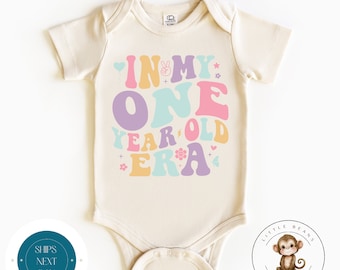 In My One Year Old Era Baby Onesie® | First Birthday Girl Tshirt | Birthday Party Shirt