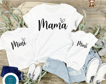Heart Mom Mini Matching Shirts | Sweet Mama Kid Shirts | Mothers Day Gift | Gift for Her | New Mom Gift