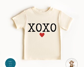 XOXO Hearts Valentine Kids Tshirt | Valentines Baby Onesie® | Custom Baby Bodysuit | Valentines Day Tee