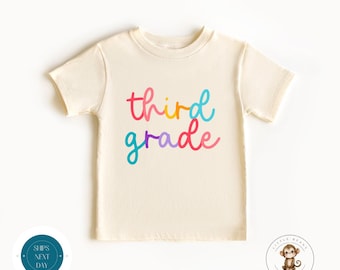 Third Grade Pastel School Shirt | First Day of Third Grade | Back to School Shirt | First Day School Photo Shirt