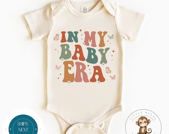 In My Baby Era Butterflies Natural Baby Onesie® | Kids Tshirt | Custom Baby Bodysuit | Baby Shower Gift