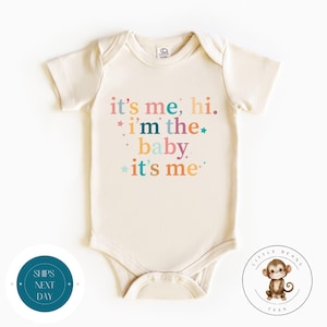 Its me Hi Im the Natural Baby Onesie® | Baby Announcement Onesie® | Custom Baby Bodysuit | Baby Shower Gift