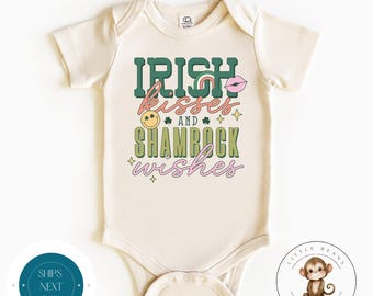 St Patricks Day Irish Kisses Baby Onesie® | Custom St Pats Kids Tshirt | Kids Irish Sweatshirt