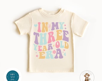 In My Three Year Old Era Baby Onesie® | Third Birthday Girl Tshirt | Birthday Party Shirt