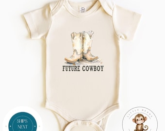 Future Cowboy Baby Onesie® | Cute Cowboy Boots Baby Onesie® | Baby Shower Gift