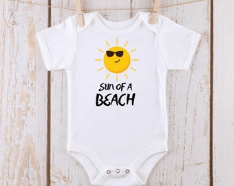 Sun of a Beach Onesie® | Custom Kids Tshirt | Summer Onesie® | Sun of a Beach  Tee