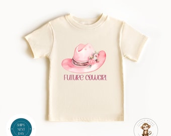 Future Cowgirl Kids Tshirt | Cute Cowboy Hat Baby Onesie® | Custom Gift for Kids | Baby Shower Gift