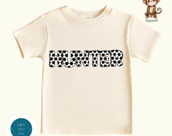 Personalized Soccer Doodle Name Shirt | Custom Soccer Name Tshirt | Boys Sweatshirt | Girls Tshirt | Sports Themed Shirt