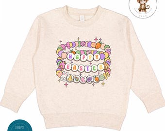 Happy Easter Friendship Bracelet Kids Sweatshirt | Girls Easter Kids Tshirt | Cute Easter Baby Onesie®