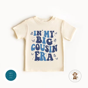 In My Big Cousin Era blauwe kindert-shirt | Neef baby-rompertje® | Sweater met schattige neef en nicht