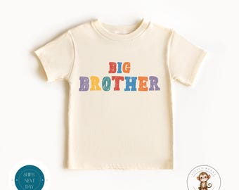 Big Brother Tshirt | Big Brother Boys Crayon Tshirt | Announcement Brother Baby Onesie®