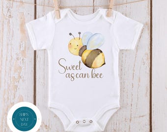 Sweet as Can Bee Onesie® | Cute Funny Baby Onesie® | Baby Shower Gift