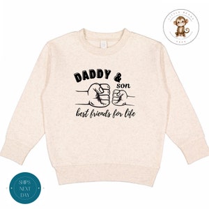 Cache-couche pour bébé Best Friends Daddy Son® shirt fête des pères Body bébé personnalisé Chemises père fils image 2