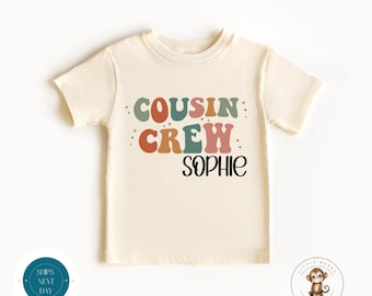Cousin Crew Personalized Boho Kids Shirt | Custom Matching Cousin Shirts| Baby through Adult Shirts