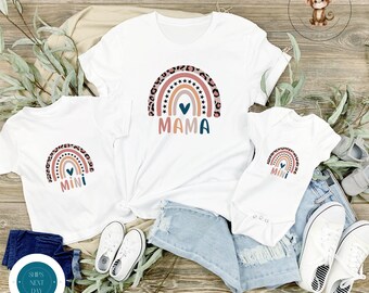 Rainbow Mom Mini Matching Shirts | Cute Mama Kid Shirts | Mothers Day Gift | Gift for Her | New Mom