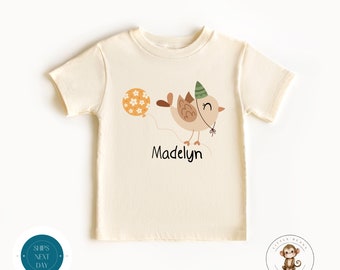 Bird Personalized Birthday Kids Shirt | Cute Animal Birthday Baby Onesie® | Birthday Party Shirt