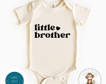 Little Brother Retro Baby Onesie® | Little Brother Tshirt | Custom Brother Tshirt | Cute Brother Onesie®