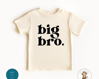 Big Bro Retro Kids Tshirt | Big Brother Baby Onesie® | Custom Brother Shirt | Cute Brother Onesie®