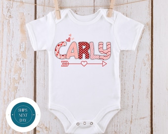 Custom Valentine Personalized Baby Onesie®, Valentine Kids Hoodie, Valentine Name Sweater, Toddler  Valentine Name Tshirt
