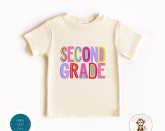Second Grade School Shirt |  Trendy First Day of Second Grade | Back to School Shirt | First Day School Photo Shirt