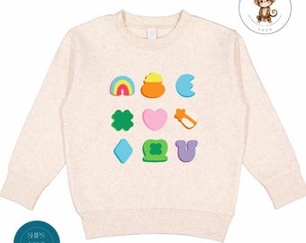 Lucky Charm St Patricks Sweatshirt | Cute Kids St Pats Tshirt | St Patricks Day Kids School Holiday Shirt