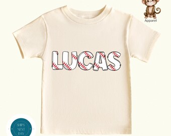 Personalized Baseball Doodle Name Shirt | Custom Baseball Name Tshirt | Boys Sweatshirt | Girls Tshirt | Sports Themed Shirt