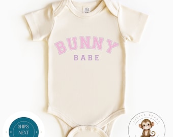 Bunny Babe Easter Baby Onesie® | Cute Easter Kids Tshirt | Custom Easter Kids Tee | Easter Bunny Gift