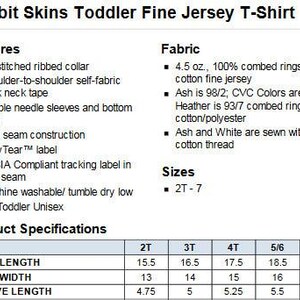 rabbit skins toddler fine jersey t - shirt