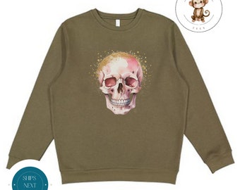 Coquette Skull Sweatshirt | Halloween Fall Girly Shirt | Cozy Hoodie Toddler Kids Adult | Gift For Her