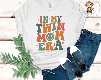 In My Twin Mom Era T-Shirt | Cute Mom Shirt | Twin Mama Era Shirt | Mothers Day Gift