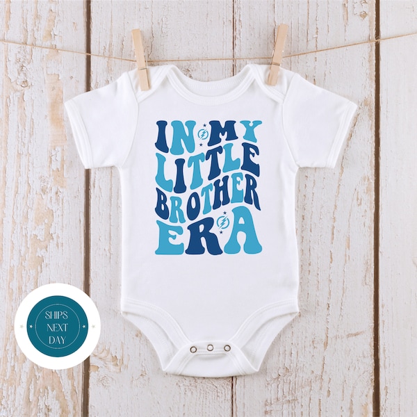 In My Little Brother Era Baby Onesie® | Little Brother Tshirt | Custom Baby Bodysuit | Little Brother Tee