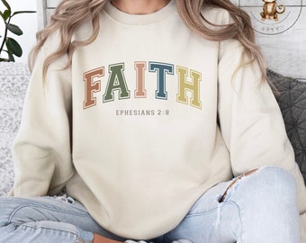Faith Womans Shirt | Christian Tshirt Sweatshirt | Custom Graphic Tshirt | Gift for Her