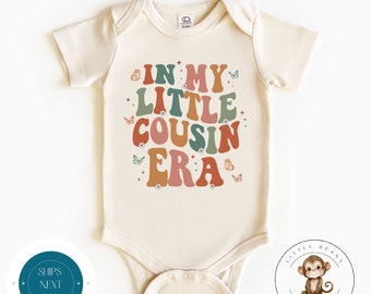 In My Little Cousin Era Retro Baby Onesie®  | Cousin Kids Tshirt | Cute Family Cousin Sweatshirt