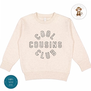 Fajna dziecięca bluza Cousins Club Vintage | Pasująca dziecięca koszulka Cousins Retro | Rodzinny dziecięcy kombinezon Cousin Baby Onesie®