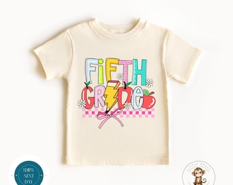 Fifth Grade School Shirt | First Day of Fifth Grade | First Day School Photo Shirt | Back to School Shirt