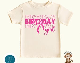Birthday Girl Bow Stack Shirt | Pink Birthday Girl Sweatshirt | School Birthday Shirt