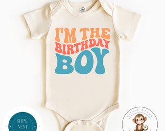 Im The Birthday Boy Cute Baby Onesie® | Custom Retro Birthday Kids Tshirt | Cute Kids Gift | Boys Birthday Onesie®