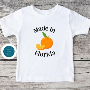 Made in Florida Natural Onesie® | State Baby Onesie® | Cute Baby Shower Gift | Long Distance Baby Gift image 3