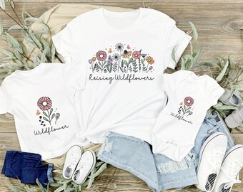 Raising Wildflowers Mama Mini Matching Shirts | Mom and Me Shirts | Mothers Day Gift | Gift for Her | New Mom