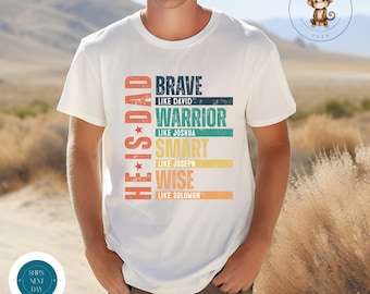 He Is Dad Christian Gildan Mens T-Shirt | Personalized Mens T-Shirt | Religious Mens Shirt