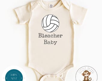 Bleacher Baby Volleyball Baby Onesie® | Cute Baby Shower Gift | Sibling Sports Tshirt | Sports Onesie®