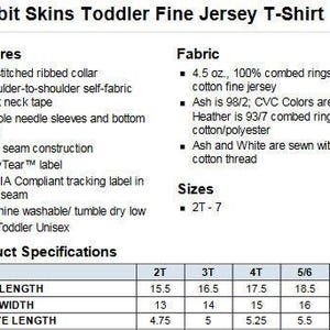 rabbit skins toddler fine jersey t - shirt