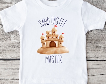 Sand Castle Master Onesie® | Custom Kids Tshirt | Summer Onesie® | Sand Castle Master Tee