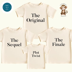 Funny Sequel Plot Twist Kids Shirt: Big Brother/Sister Matching Set